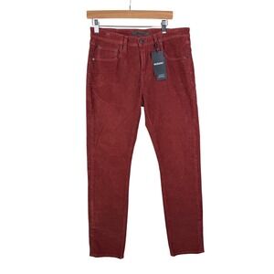 New Murano Men's Alex Fit Corduroy‎ Pants size 31X30 Rustic Red